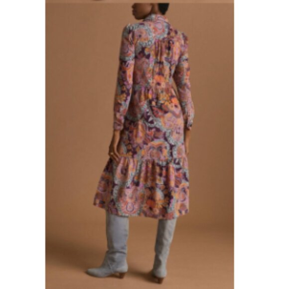 Pilcro Paisley Button Down Dress - XL - Picture 4 of 11